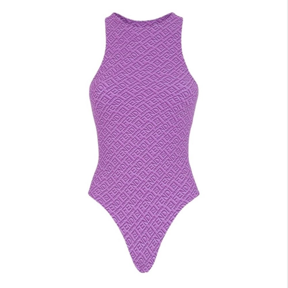 Fendi x skims purple-pink bodysuit